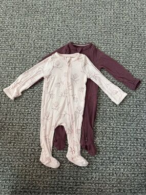 Cloud Island Zipper Footie Pajamas (Set of 2)
